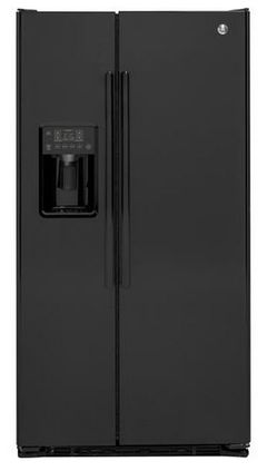 GE® 21.9 Cu. Ft. Black Counter Depth Side By Side Refrigerator-GZS22DGJBB