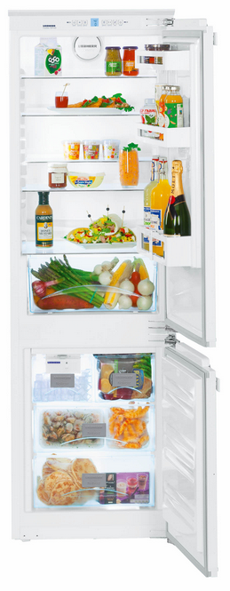 Liebherr 9.3 Cu. Ft. Fully Integrated Bottom Freezer Refrigerator-White-HC-1050B