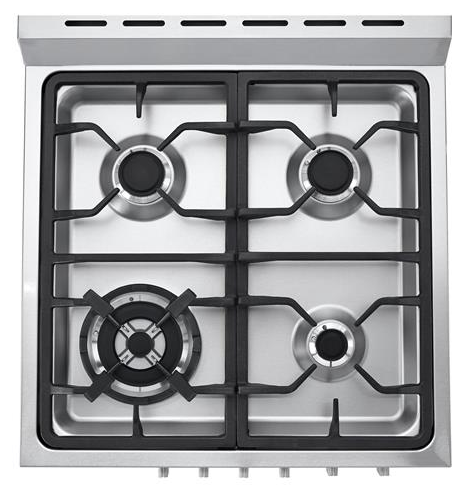 Haier 24" Free Standing Dual Fuel Range-Stainless 1