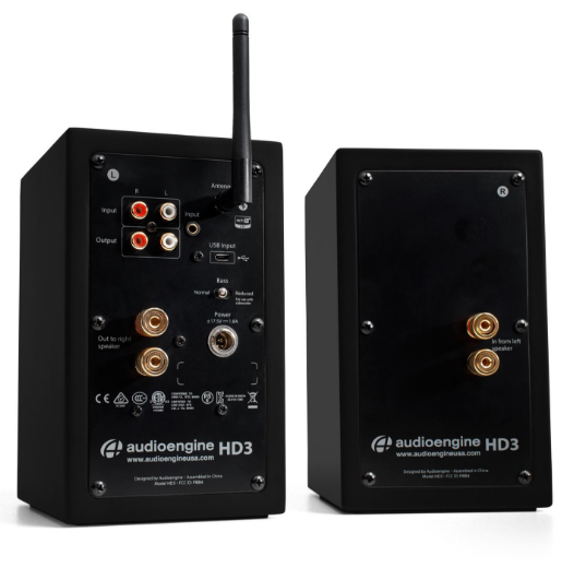 Audioengine Satin Black 2.75" Bluetooth Wireless Speakers 2