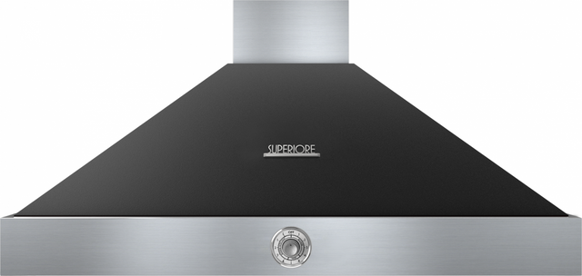 Tecnogas Superiore Deco Series 48" Black Matte Wall Hood Ventilation 0