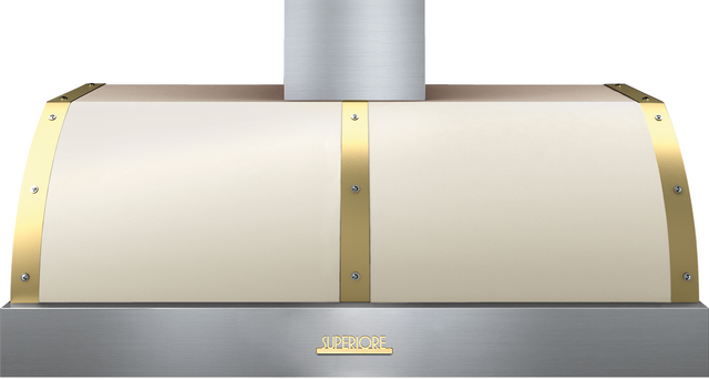 Tecnogas Superiore Deco Series 48" Wall Hood Ventilation-Cream Matte 0