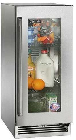Perlick Signature Series 2.8 Cu. Ft. Outdoor Refrigerator-Stainless Steel/Glass