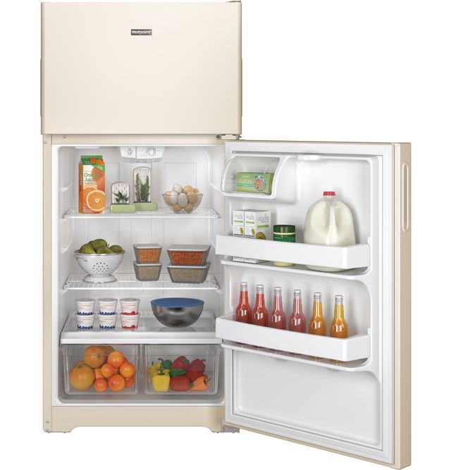 Hotpoint®14.58 Cu. Ft. Bisque Top Freezer Refrigerator 4