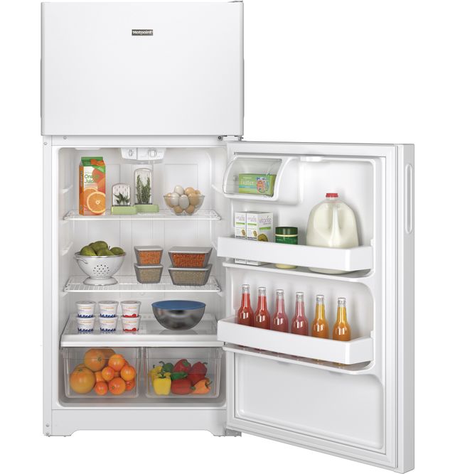 Hotpoint® 14.58 Cu. Ft. White Top Freezer Refrigerator 4