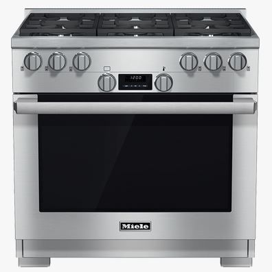 Miele 36" Pro Style Gas Range-Stainless Steel