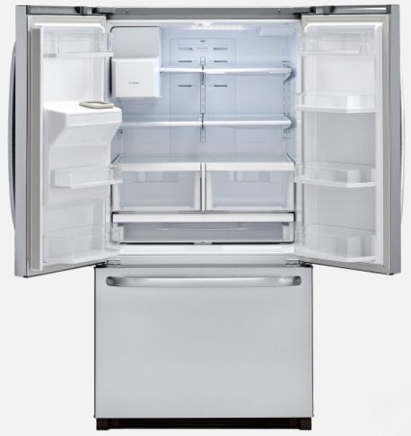 Haier 23.5 Cu. Ft. French Door Refrigerator-Stainless Steel 1