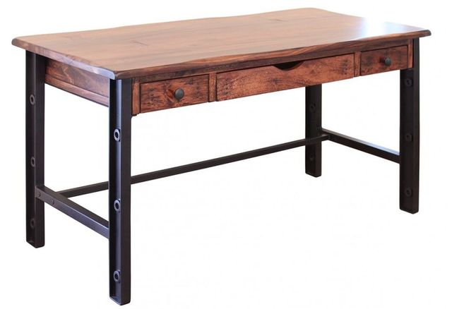International Furniture Direct Parota Writing Desk-0