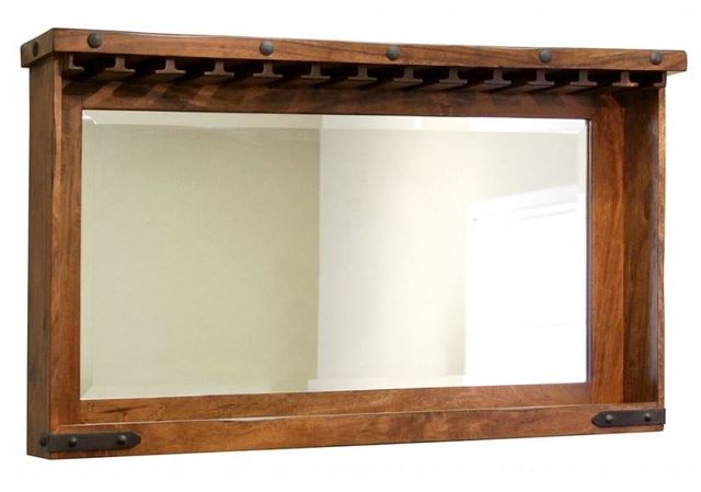 International Furniture Direct Parota Mirror Bar-0