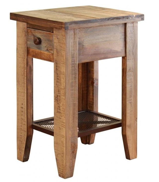 International Furniture Direct Antique Chair Side Table-0