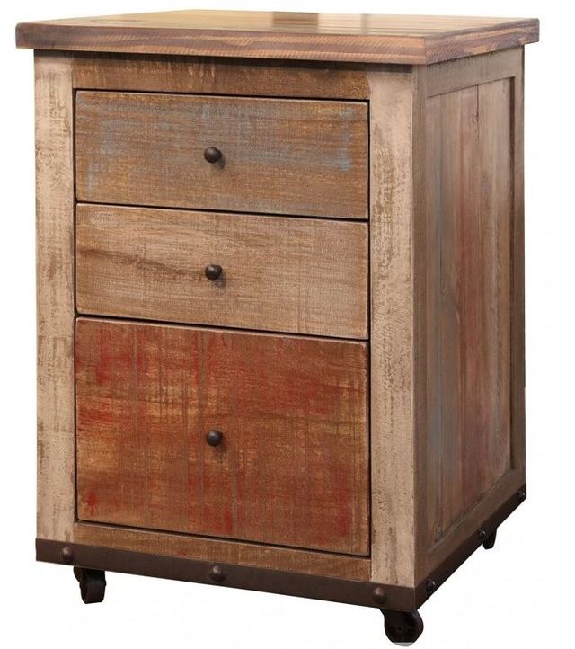 International Furniture Direct Antique File Cabinet-0