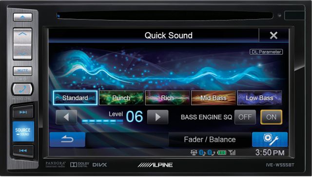 Alpine® 6.1" Black Car In Dash DVD Receiver 0