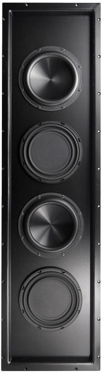 James Loudspeaker® Mavericks Series 10" Studio Black Quad In-Wall Bass Management Subwoofer 0