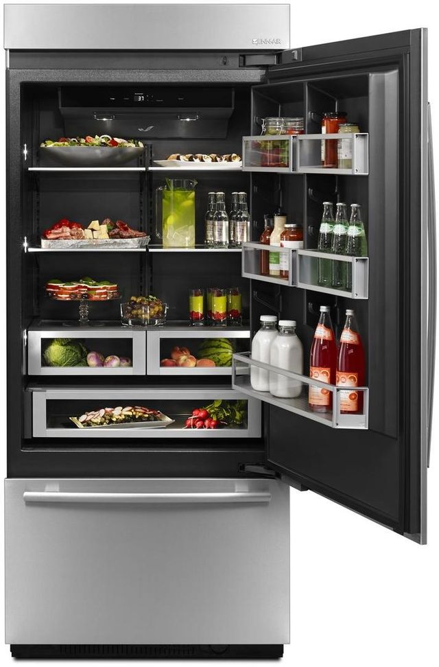 JennAir® 20.9 Cu. Ft. Panel Ready Counter Depth Built In Bottom Freezer Refrigerator 6