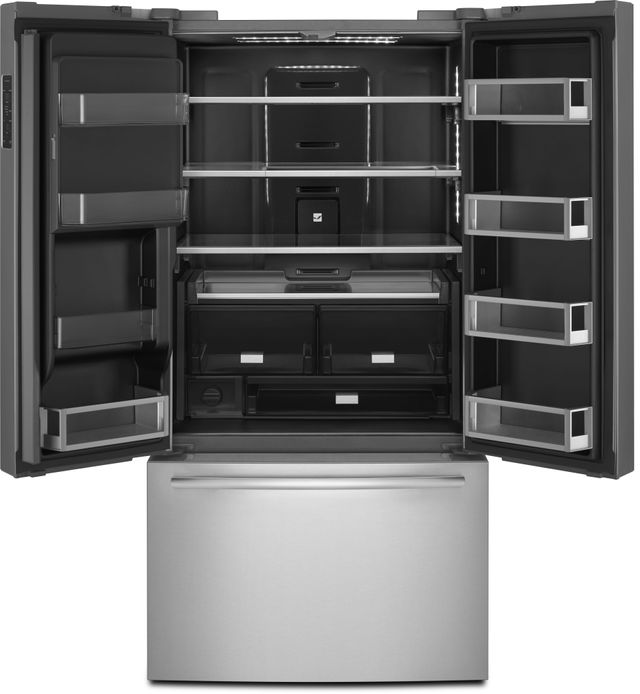 JennAir® 23.8 Cu. Ft. Stainless Steel Counter-Depth French Door Refrigerator 1