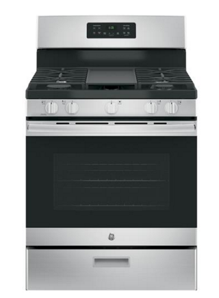 GE® 30" Free Standing Gas Range-Stainless Steel-JGBS66REKSS (SCRATCH AND DENT)