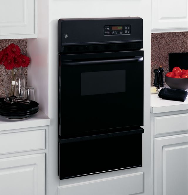 GE 24" Black Built-In Single Gas Wall Oven-1