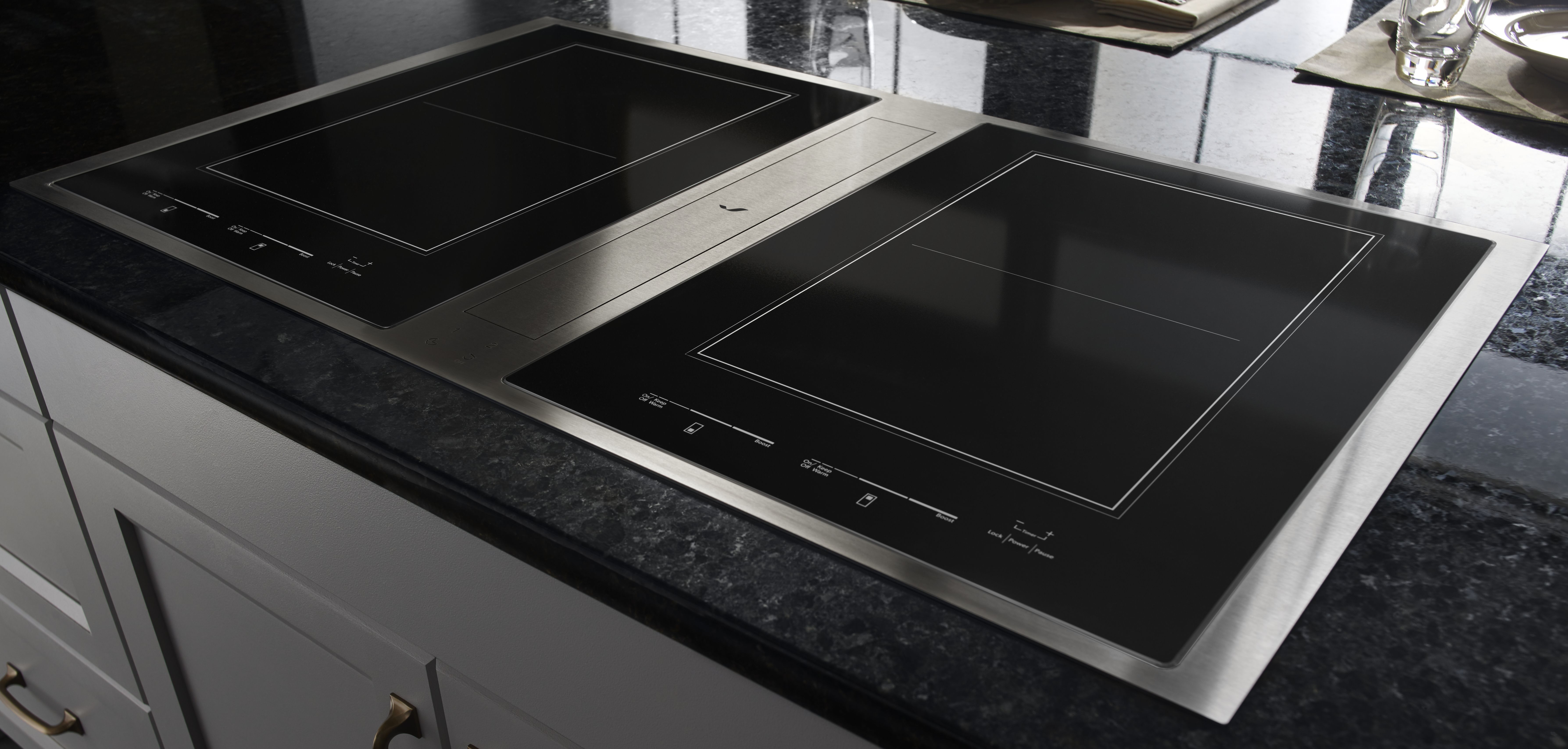 induction cooktop with vent