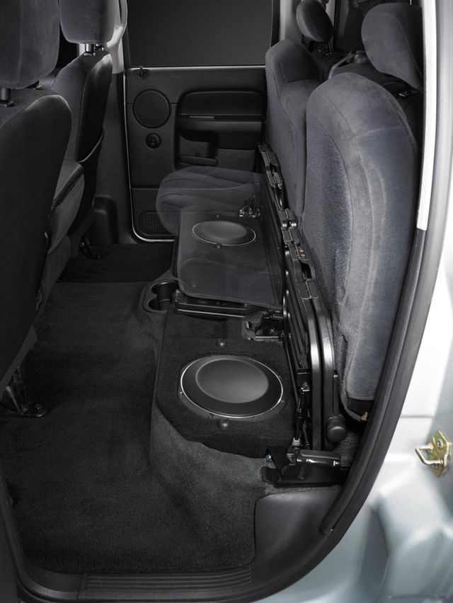 JL Audio 2002-2018 Dodge Ram 1500 Quad Cab, 2003-Up 2500 & 3500 Quad Cab & 2009-2018 1500 Crew Cab & 2009-Up 2500 & 3500 Crew Cab Subwoofer Stealthbox 1