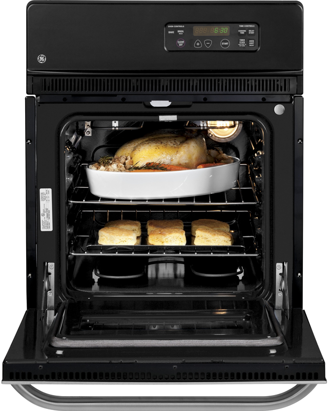 GE® 24" Black Electric Built In Single Oven-1