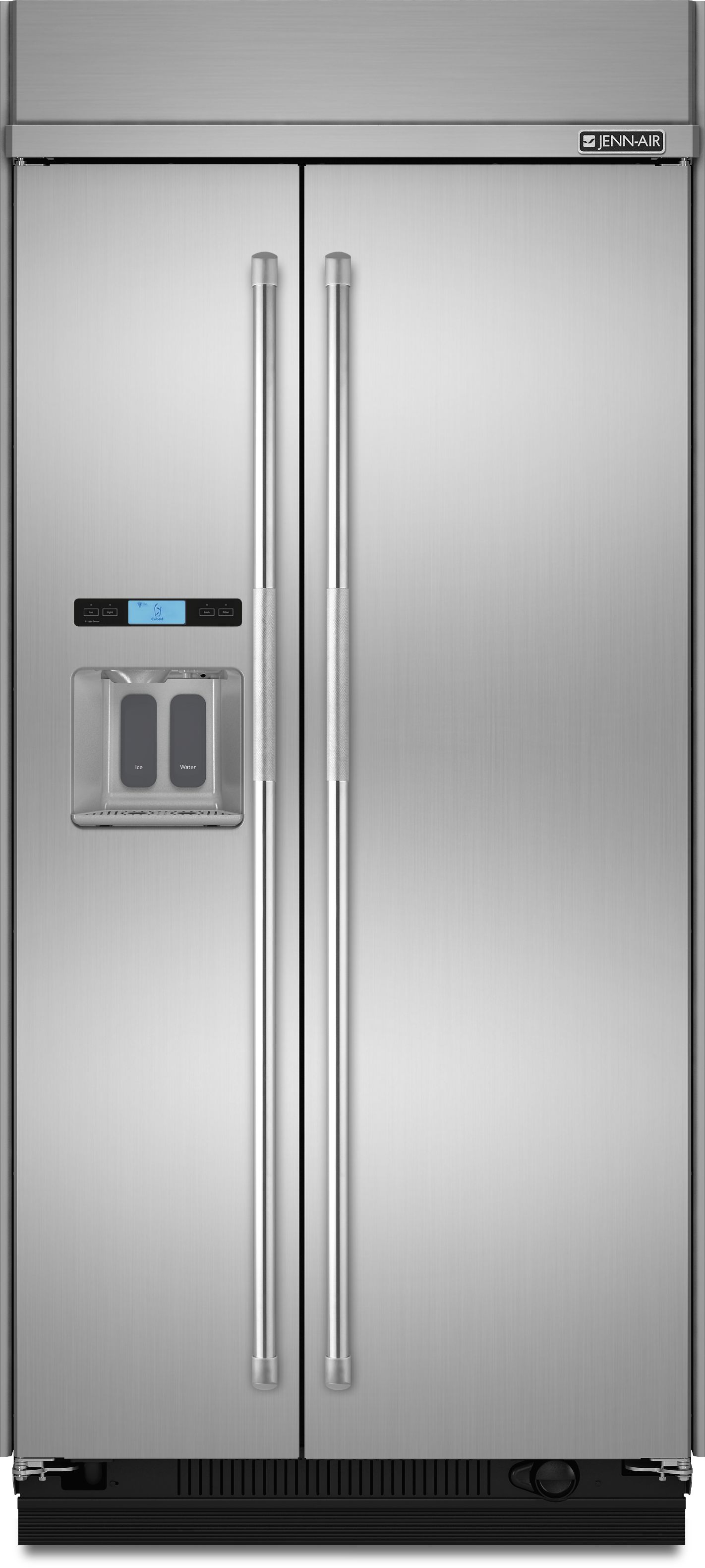 JennAir® 25.0 Cu. Ft. Stainless Steel Built-In Side-By-Side Refrigerator-JS42PPDUDE