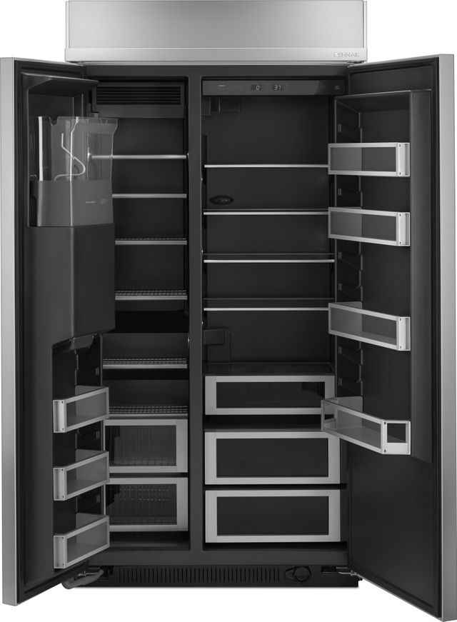 JennAir® 25.02 Cu. Ft. Built-In Side-By-Side Refrigerator-Stainless Steel 1