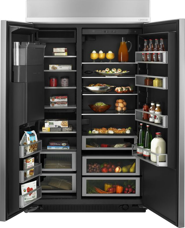 JennAir® 29.5 Cu. Ft. Built-In Side-By-Side Refrigerator-Stainless Steel 2