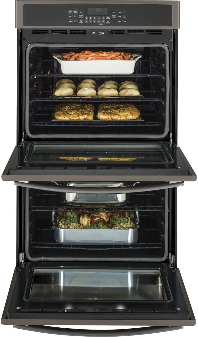 GE® 30" Built In Convection Double Wall Oven-Slate 1