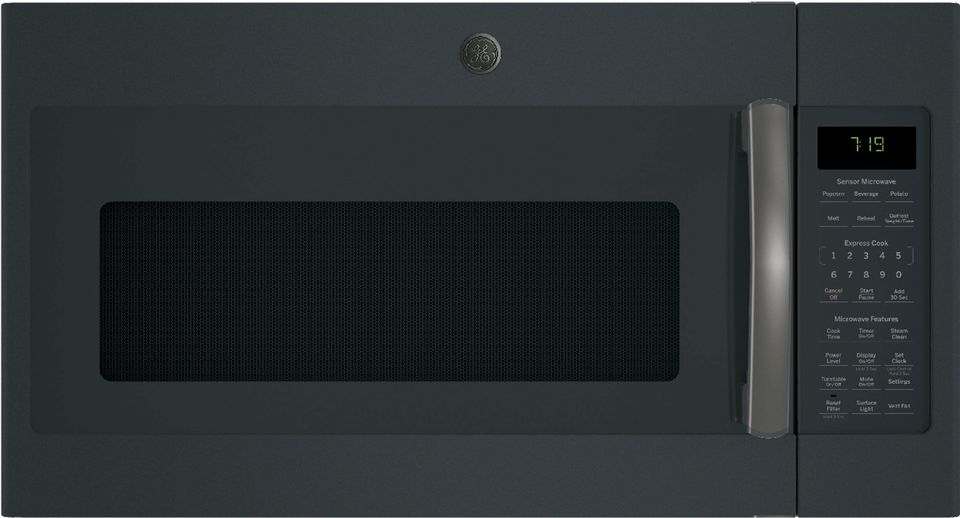 GE® 1.9 Cu. Ft. Black Slate Over The Range Microwave