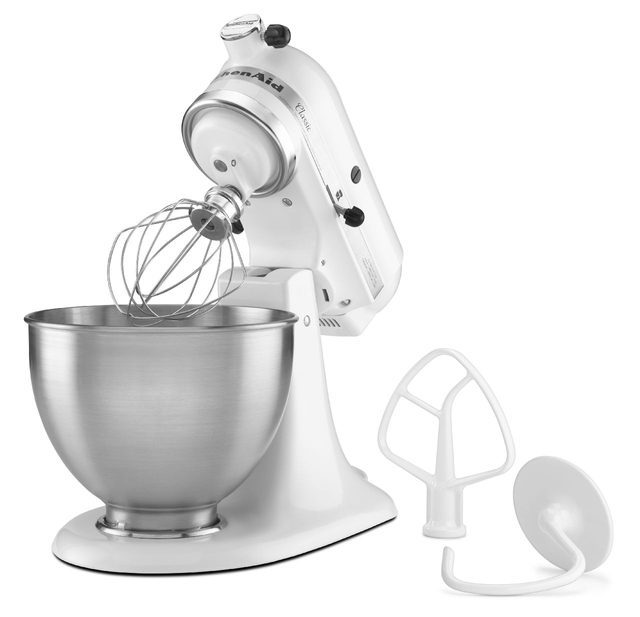 KitchenAid® Classic™ Series White Stand Mixer 2