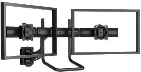 Chief® Kontour™ Black K4 2x1 Slat-Wall Mounted Focal Depth Adjustable Array