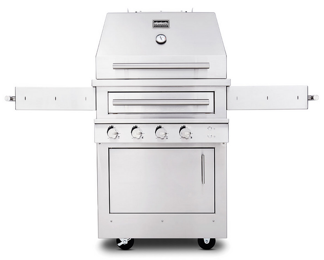 Kalamazoo Outdoor Gourmet Hybrid Fire 28" Freestanding Grill-Stainless Steel