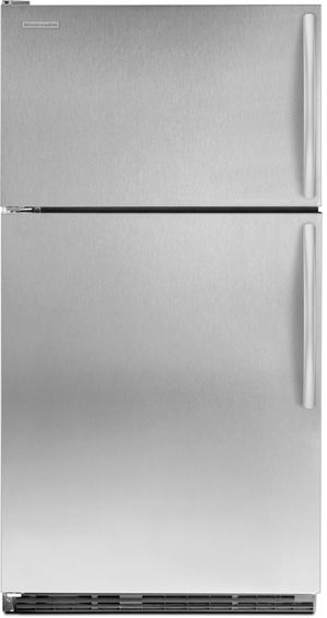 KitchenAid&reg; Standard-Depth Top-Freezer Refrigerator - Monochromatic Stainless Steel 0