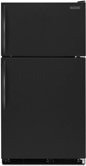 KitchenAid&reg; Standard-Depth Top-Freezer Refrigerator - Black 0