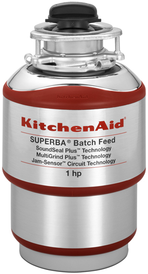 KitchenAid® Red Batch Feed Food Waste Disposer-KBDS100T