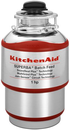 KitchenAid® Red Batch Feed Food Waste Disposer