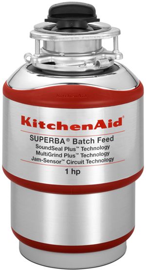 KitchenAid® Red Batch Feed Food Waste Disposer-KBDS100T-0