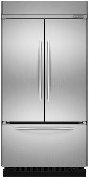 KitchenAid® Architect® Series II 22.6 Cu. Ft. Built In French Door Refrigerator-Stainless Steel