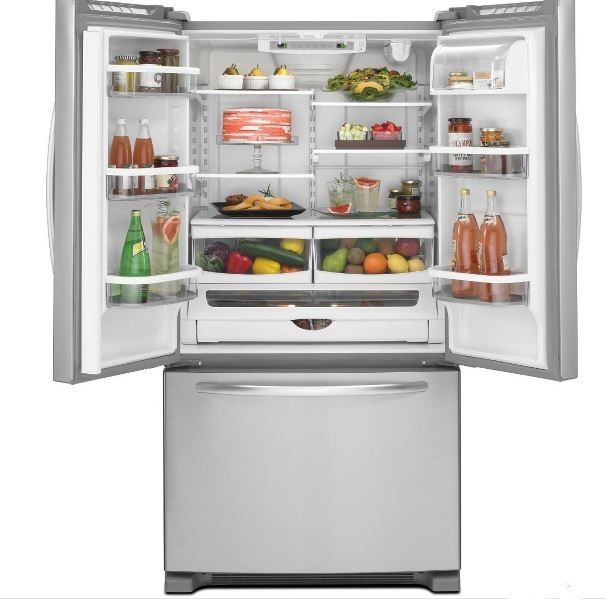KitchenAid® Architect® Series II 22.0 Cu. Ft. French Door Refrigerator-Black 1
