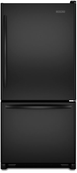 KitchenAid Architect® Series II 18.5 Cu. Ft. Bottom Freezer Refrigerator-Black