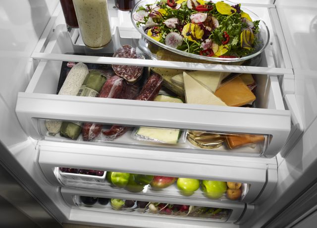 KitchenAid® 29.5 Cu. Ft. Stainless Steel with PrintShield™ Finish Built In Side-By-Side Refrigerator 5