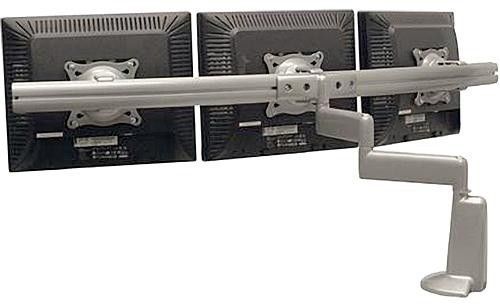 Chief® Silver Dual Arm Triple Monitor Desk Mount