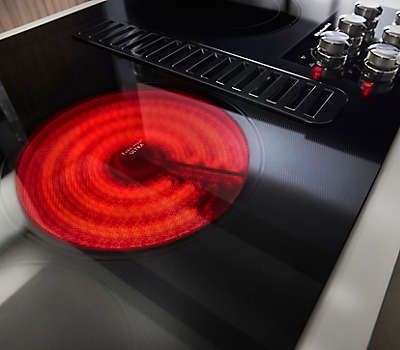 KitchenAid® 30" Stainless Steel Electric Downdraft Cooktop 3