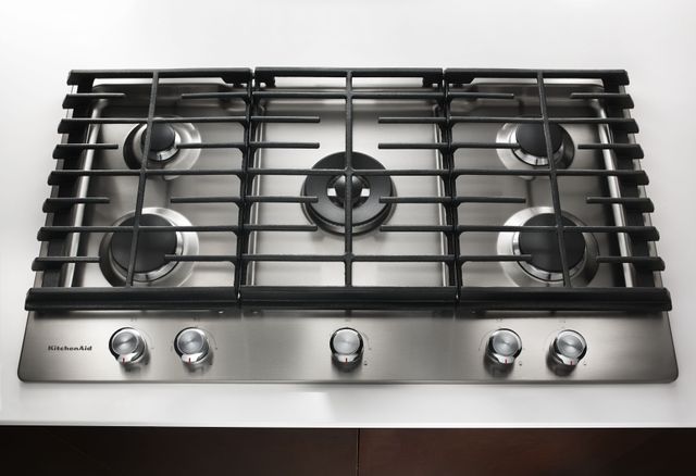 Table de cuisson au gaz KitchenAid® de 30 po - Acier inoxydable 1