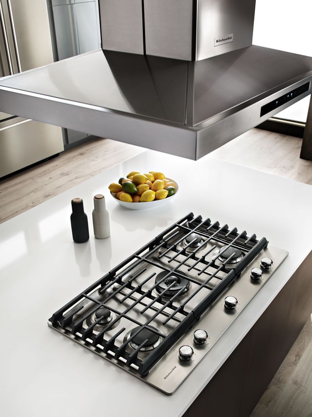 KitchenAid® 30'' Stainless Steel Gas Cooktop-3