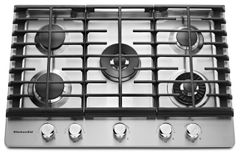 KitchenAid® 30'' Stainless Steel Gas Cooktop-KCGS950ESS