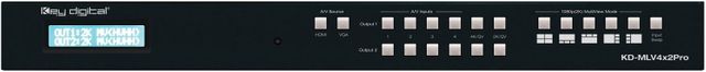 Key Digital® 4x2 4K POH/HDBaseT/HDMI/VGA Multi-View Seamless Presentation Matrix Switcher 0