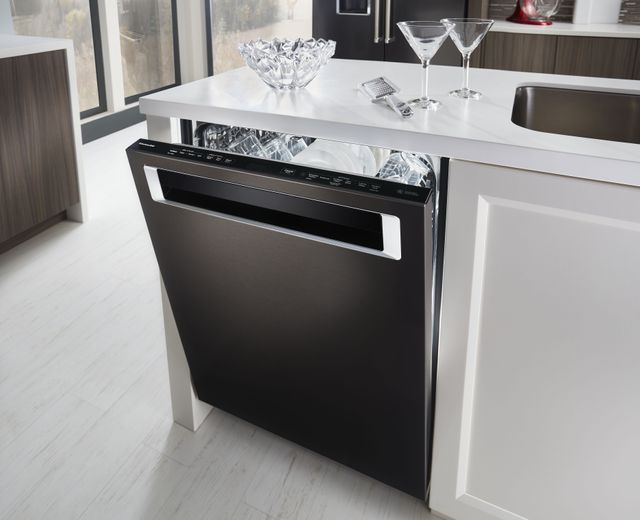 KitchenAid® 24" Black Stainless Steel with PrintShield™ Finish Built In Dishwasher 7