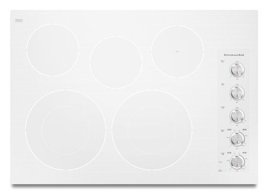 KitchenAid® 30" Electric Cooktop-Premium White 0