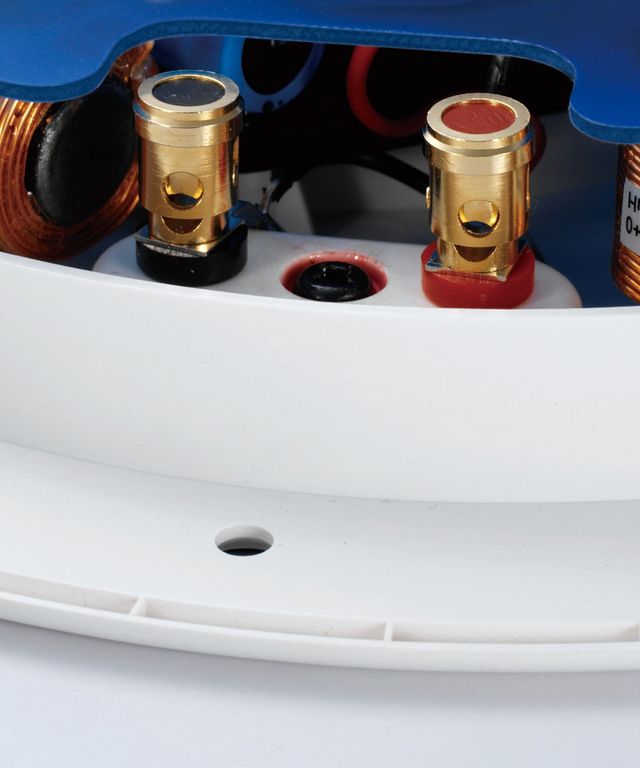 KEF Ci Series 4.5" White Round Shallow Depth In-Wall Speaker 5